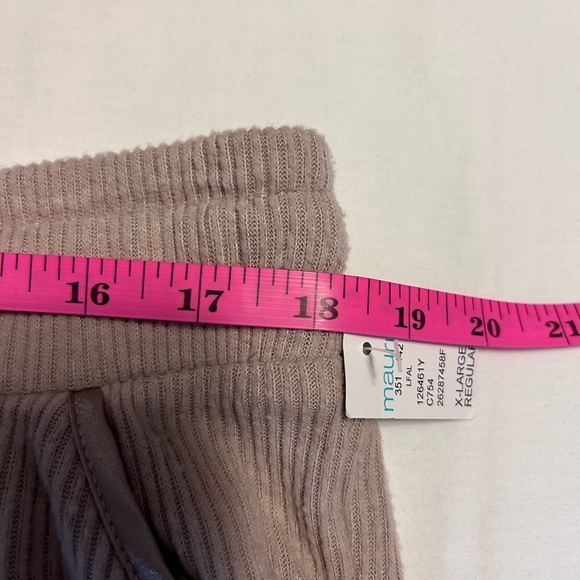NWT Maurices Super Soft Cozy Rib Jogger Pant mauve light blush pink size XL - Picture 12 of 12